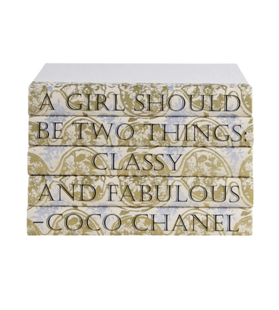 CoCo Chanel Book "A Girl Should.." Set of 5 - Gabrielle's Biloxi