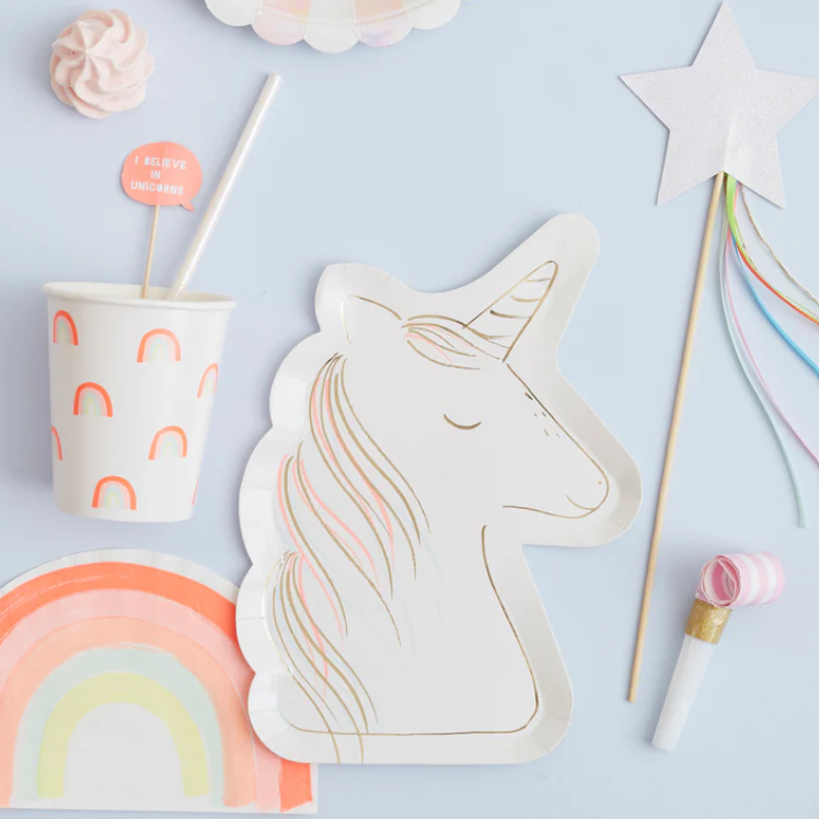 Meri Meri Magical Unicorn Plates - Gabrielle's Biloxi