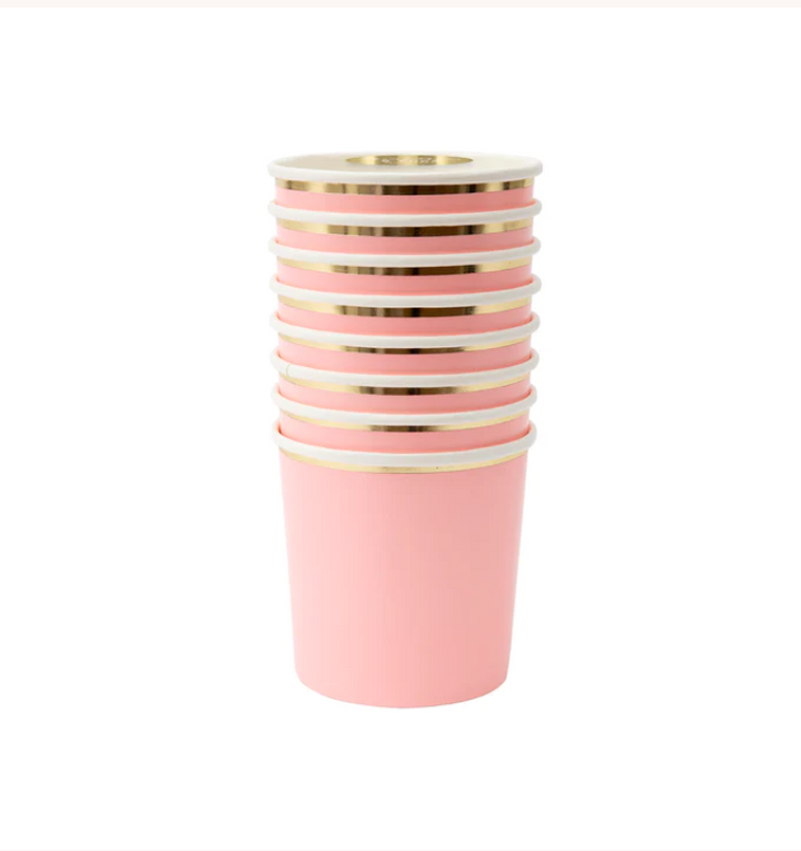 Meri Meri Neon Coral Tumbler Cups - Gabrielle's Biloxi