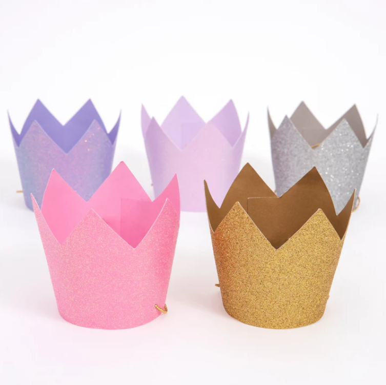 Meri Meri Mini Glitter Party Crowns - Gabrielle&