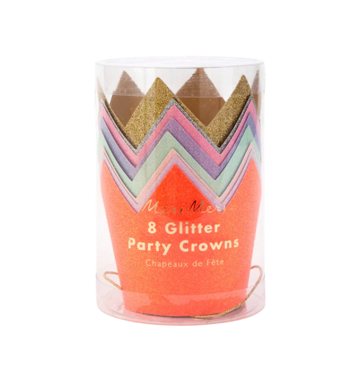 Meri Meri Mini Glitter Party Crowns - Gabrielle&