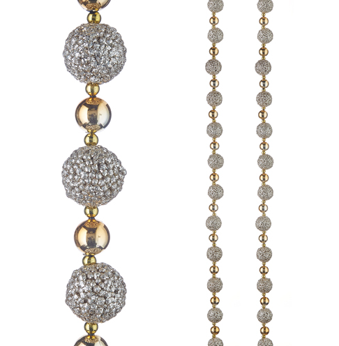Glittered Ball Garland - Gabrielle's Biloxi