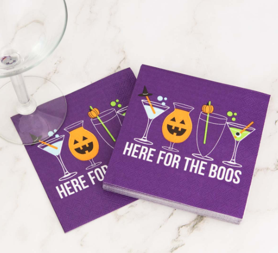 Here For The Boos Cocktail Napkins - Gabrielle's Biloxi