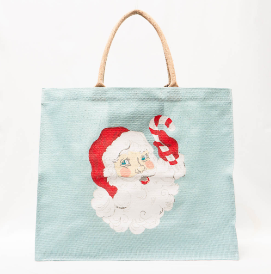 Candy Cane Santa Carryall Tote Glacier - Gabrielle's Biloxi