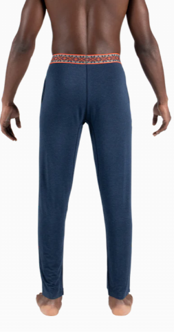 Saxx Sleepwalker Ballpark Pant-Navy Heather/Sweater WB - Gabrielle's Biloxi