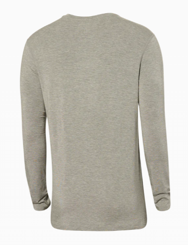 Saxx Sleepwalker LS Pocket Tee-Dark Grey Heather - Gabrielle's Biloxi