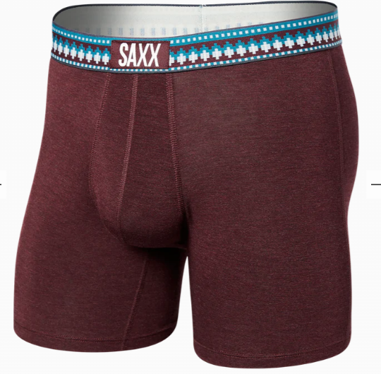 Saxx Vibe Super Soft BB--Plum Heather/Sweater - Gabrielle's Biloxi