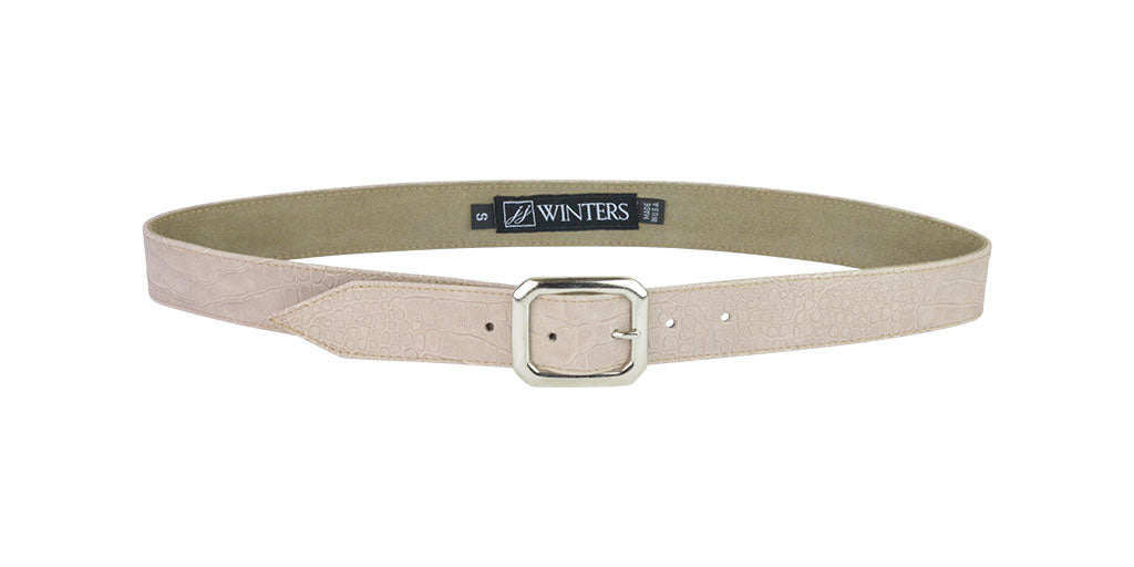 JJ Winters Belt - Mini Kylie Stone Hornback / Silver - Gabrielle's Biloxi