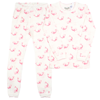 Coccoli Kid Pyjama Pink Whales - Gabrielle's Biloxi