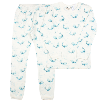 Coccoli  Kid Pyjama Blue Whales - Gabrielle's Biloxi