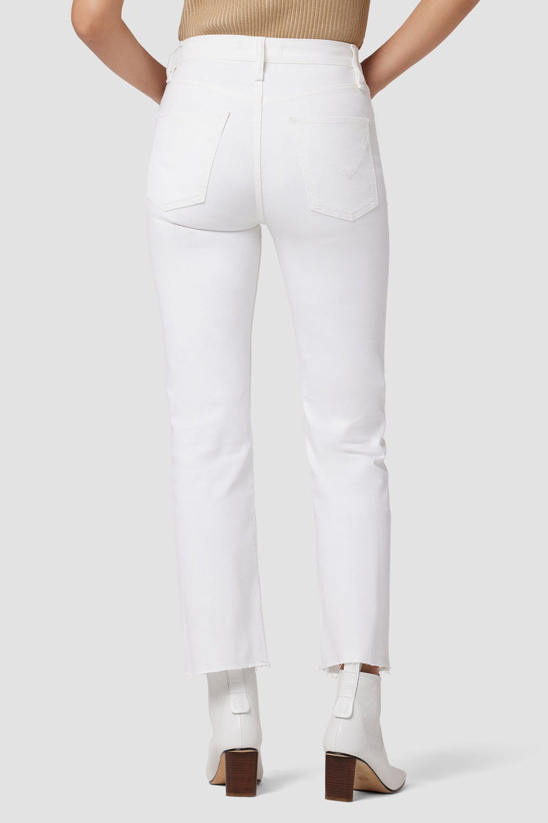 Hudson Remi High Rise Straight Ankle - White - Gabrielle&