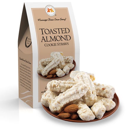 Toasted Almond Cookie Straws 3.5oz - Gabrielle's Biloxi