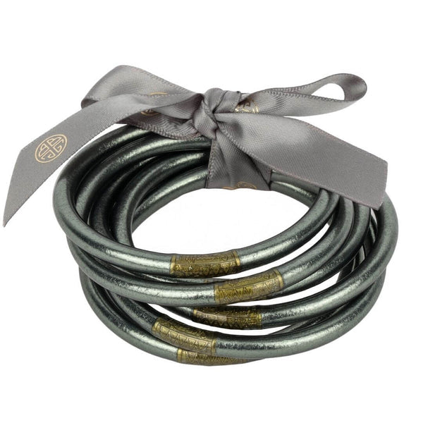 BuDhaGirl Graphite All Weather Bangles - Gabrielle's Biloxi