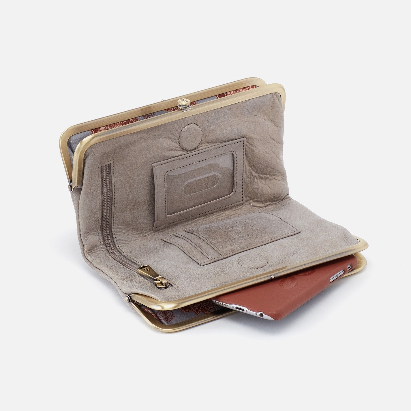 Hobo Lauren Wallet - Metallic Granite Gold - Gabrielle's Biloxi
