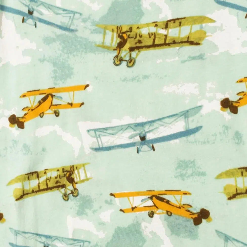 Milkbarn Organic Crib Sheet Vintage Planes - Gabrielle's Biloxi
