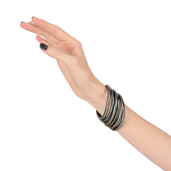 BuDhaGirl Graphite All Weather Bangles - Gabrielle's Biloxi
