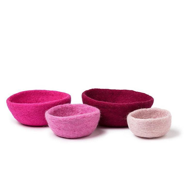 S/4 Nesting Bowls-Pink Mix-3.5-7"D - Gabrielle's Biloxi