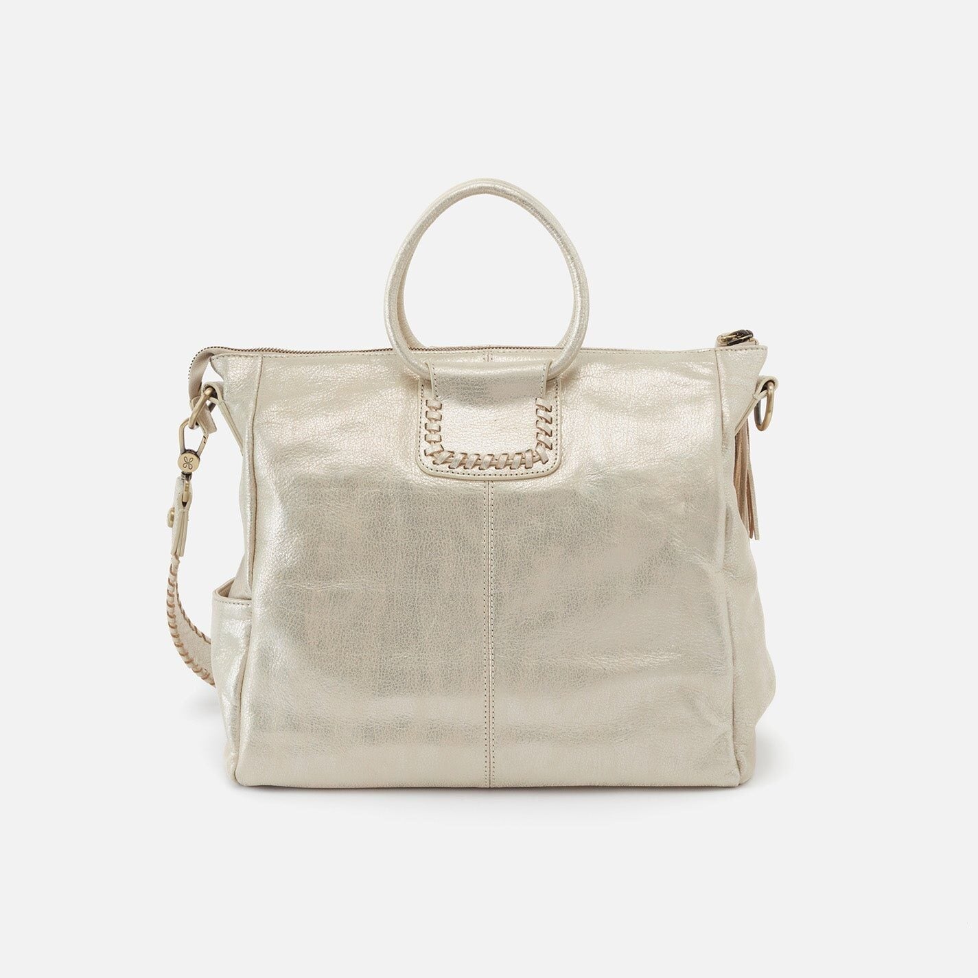 Hobo Sheila Handbag - Pearled Silver - Gabrielle's Biloxi
