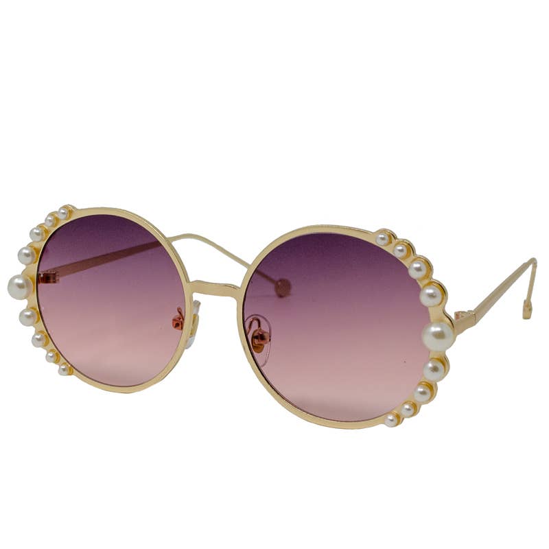 Round with Pearls Sunglasses - Gabrielle's Biloxi