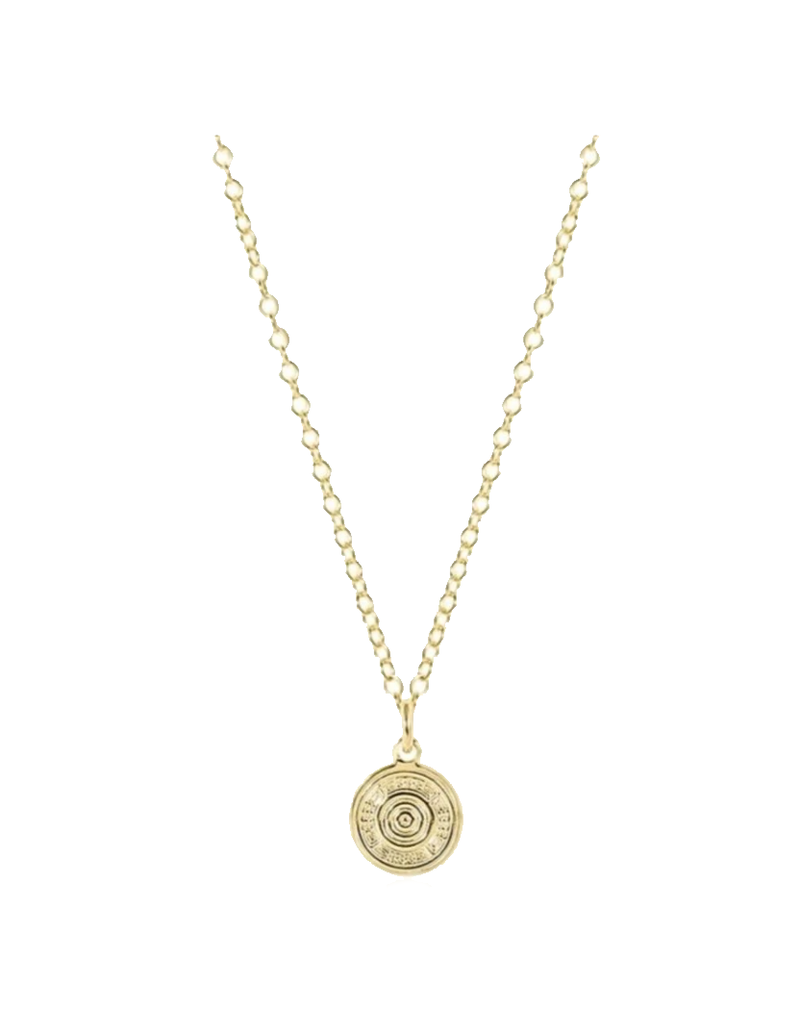 Athena Small Gold Charm Necklace - Gabrielle&