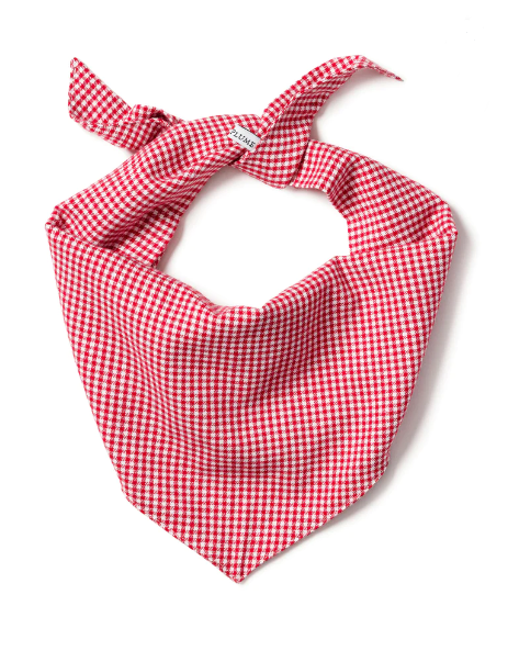 Red Mini Gingham Dog Bandana - Gabrielle's Biloxi
