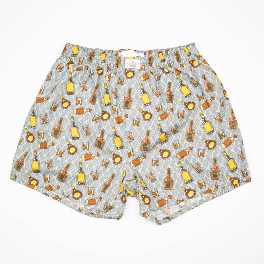 Men's On The Rocks Boxers   Gray/Brown   -Asst.: Medium - Gabrielle's Biloxi
