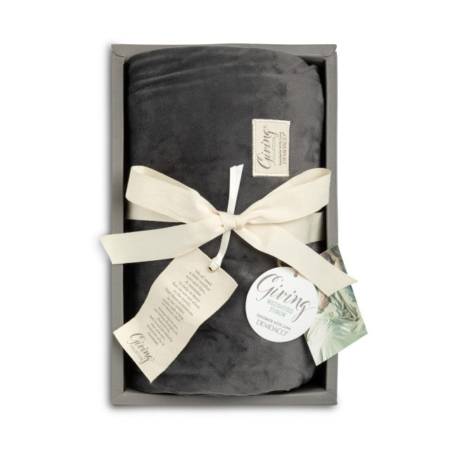 Demdaco Weighted Throw Blanket-Charcoal - Gabrielle's Biloxi