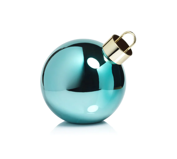 Led Blue Glass Oversized Ball Large - Gabrielle&