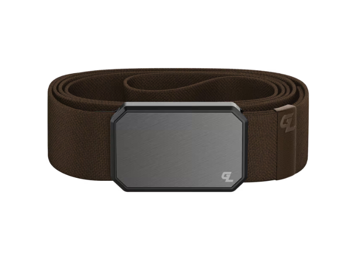 Groove Belt - Brown / Gun Metal - Gabrielle's Biloxi