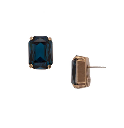 Sorrelli Brynn Stud Earring Antique Gold Venice Blue - Gabrielle's Biloxi