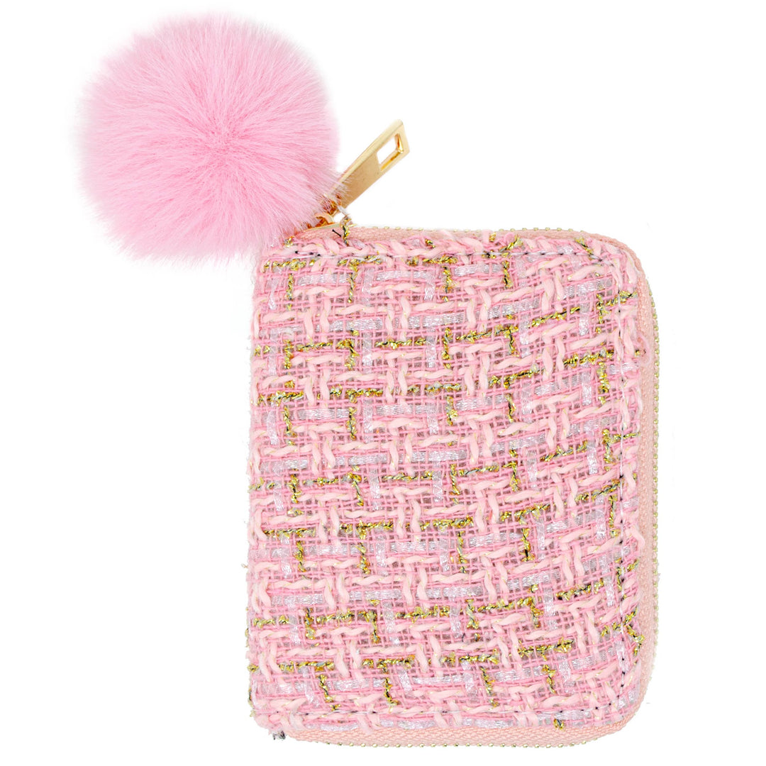 Tweed Wallet - Pink - Gabrielle's Biloxi
