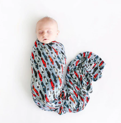 Posh Peanut Miles Infant Swaddle and Beanie Set - Gabrielle's Biloxi