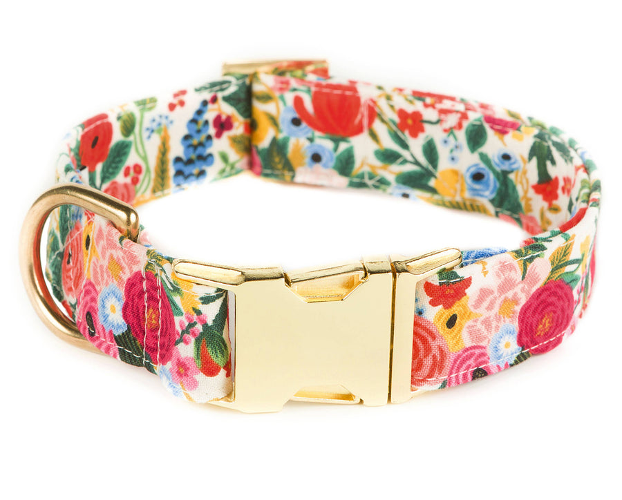 Rifle Paper Co. x TFD Garden Party Spring Dog Collar - Gabrielle's Biloxi