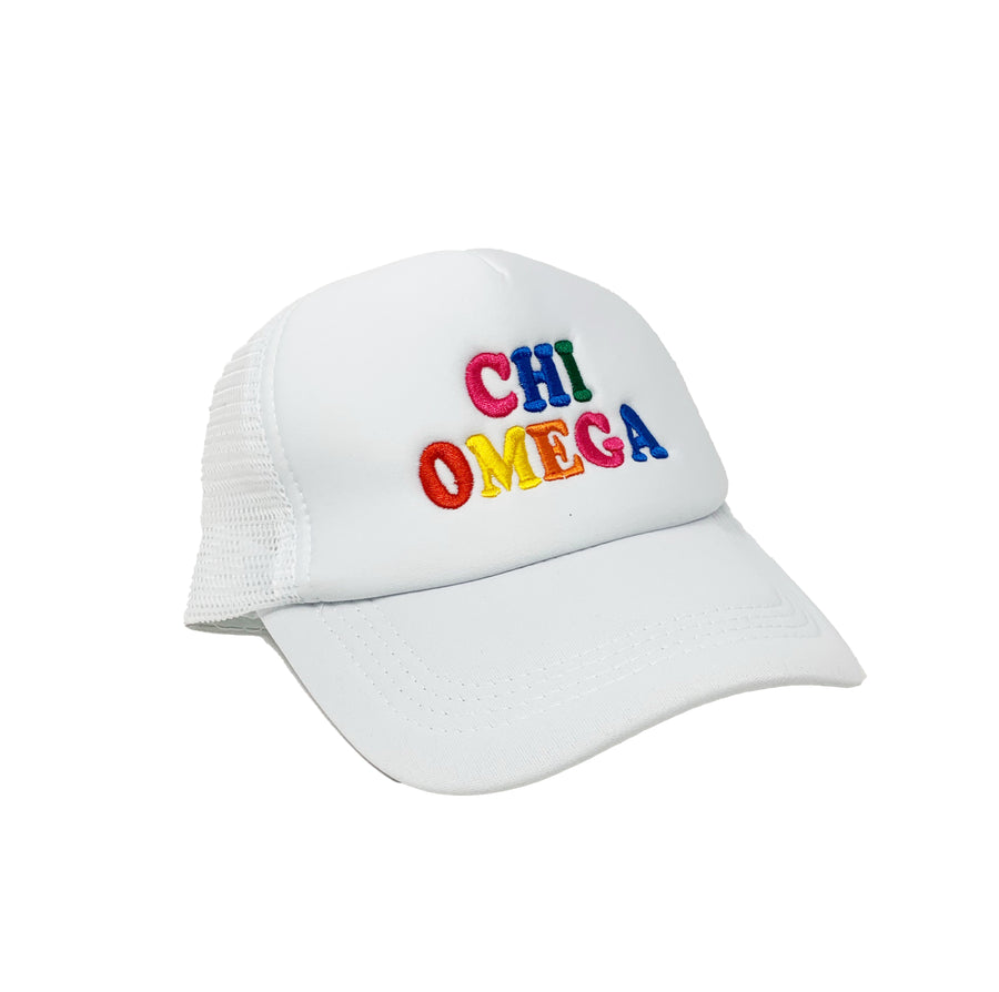 Trucker Hat - Chi Omega - Gabrielle's Biloxi