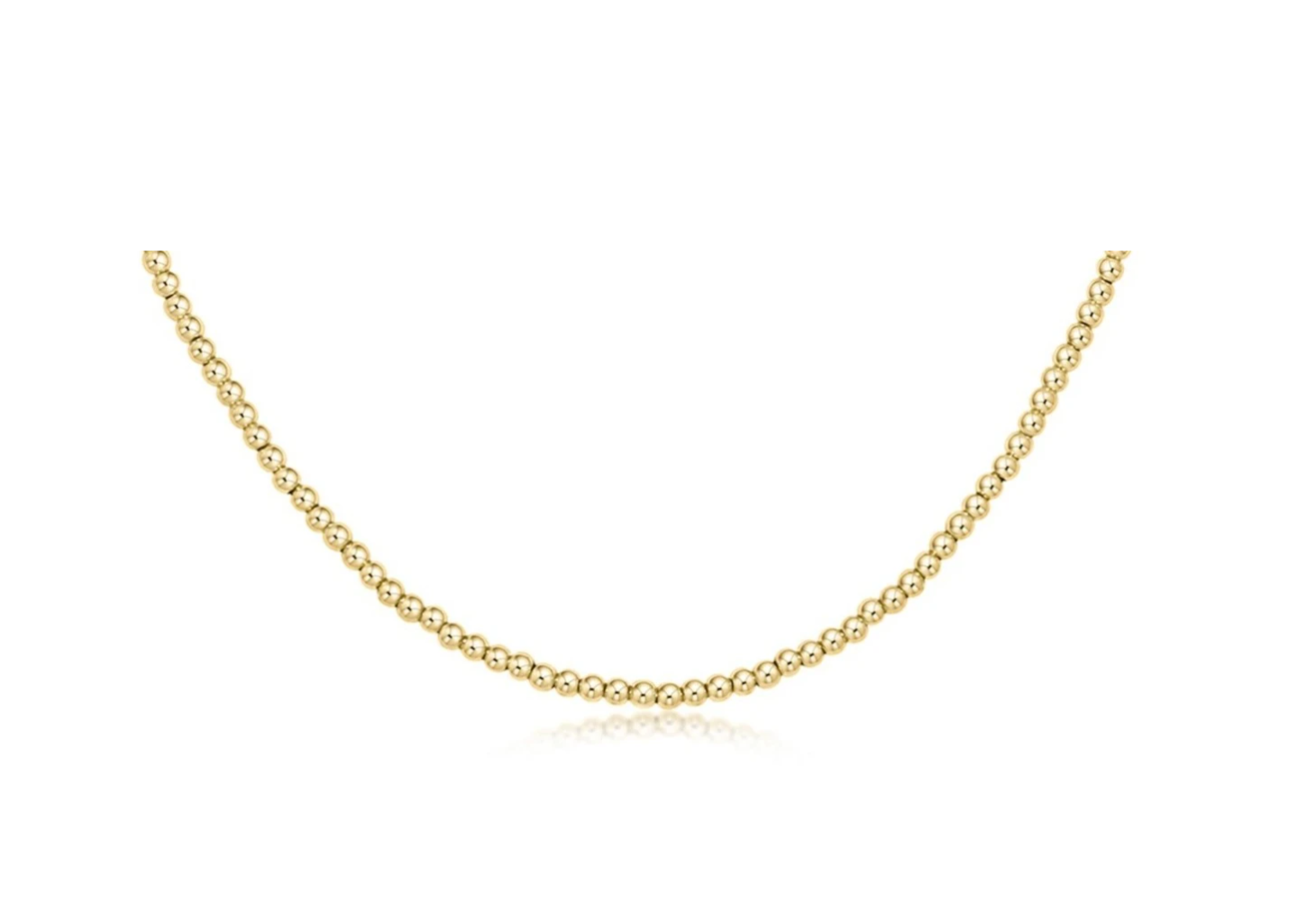 ENewton Choker Classic Gold 2mm Bead - Gabrielle's Biloxi