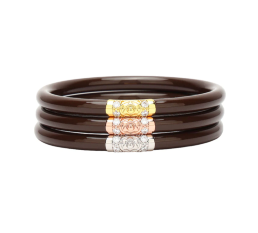 BuDhaGirl Three Kings Bangles Chocolate Medium - Gabrielle's Biloxi
