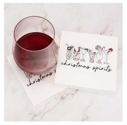 Christmas Spirits Cocktail Napkins - Gabrielle's Biloxi
