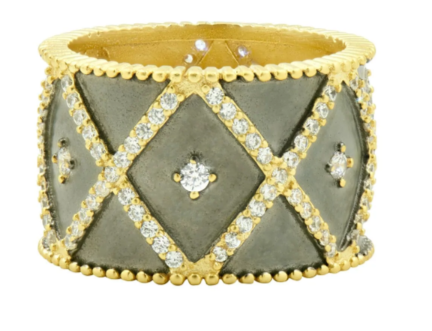 Freida Rothman Signature Geo Stripe Cigar Band Ring - Gabrielle's Biloxi