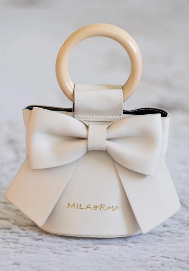 Kids Bow Purse - Coconut - Gabrielle's Biloxi