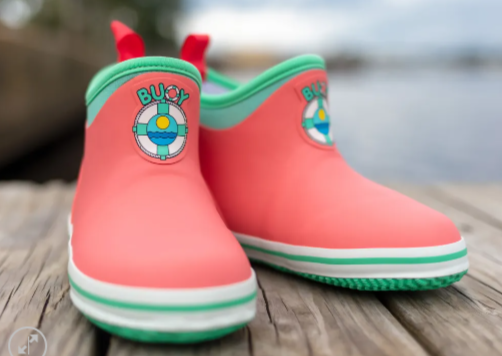 Buoy Boot - Coral / Seafoam - Gabrielle's Biloxi