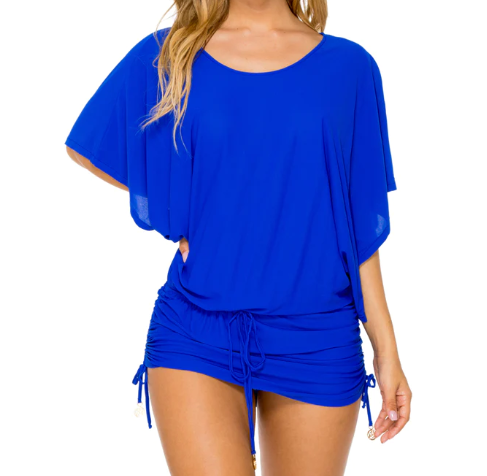 Luli Fama Cosita Buena South Beach Dress Cover-Up - Blue Luli Fama Cosita Buena South Beach Dress Cover-Up - Blue