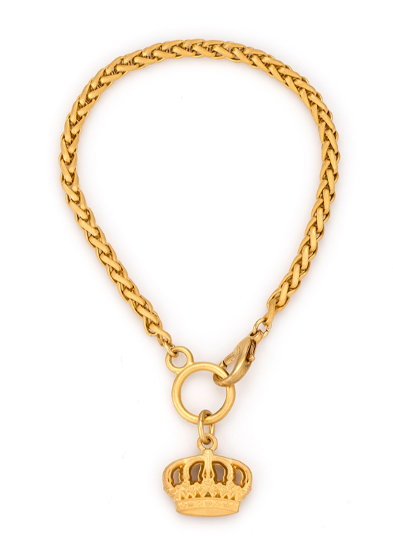 French Kande Crown Cheval Bracelet Gold - Gabrielle&