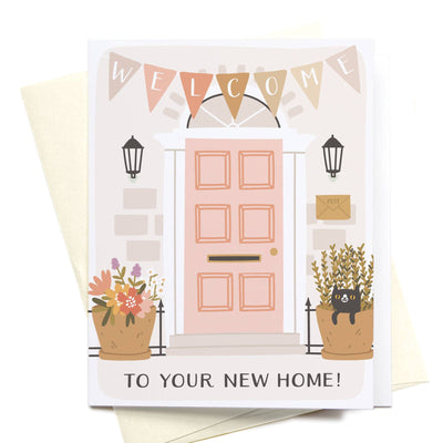 Welcome to Your New Home Door Greeting Card - Gabrielle's Biloxi