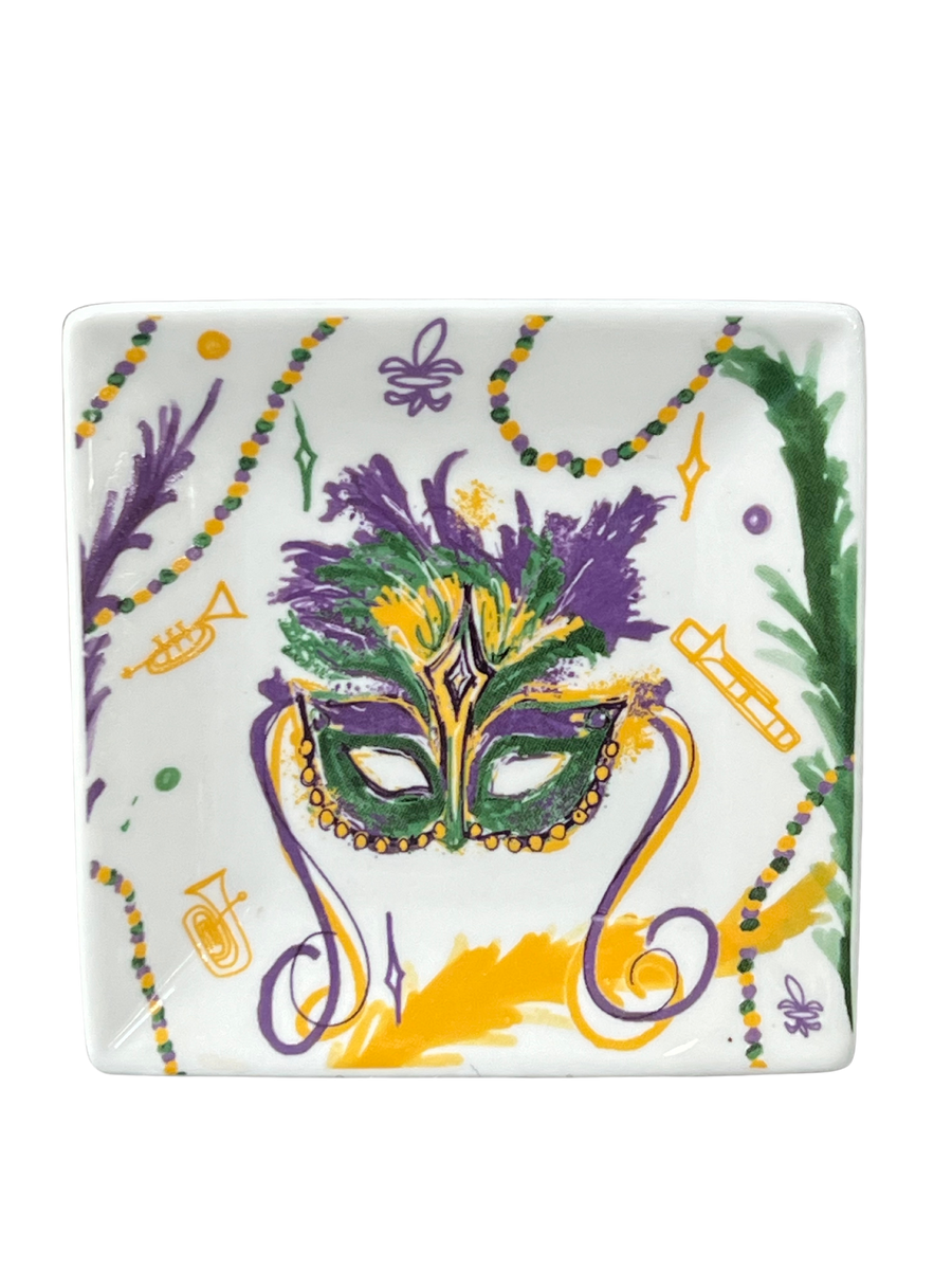 Dish - Mardi Gras Mask - Gabrielle's Biloxi