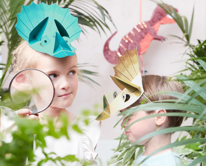 Meri Meri Dinosaur Kingdom Party Hats - Gabrielle&