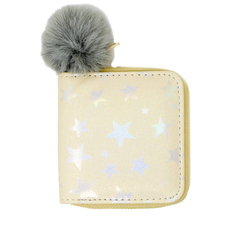 Kids Shiny Star Wallet - Gold - Gabrielle's Biloxi