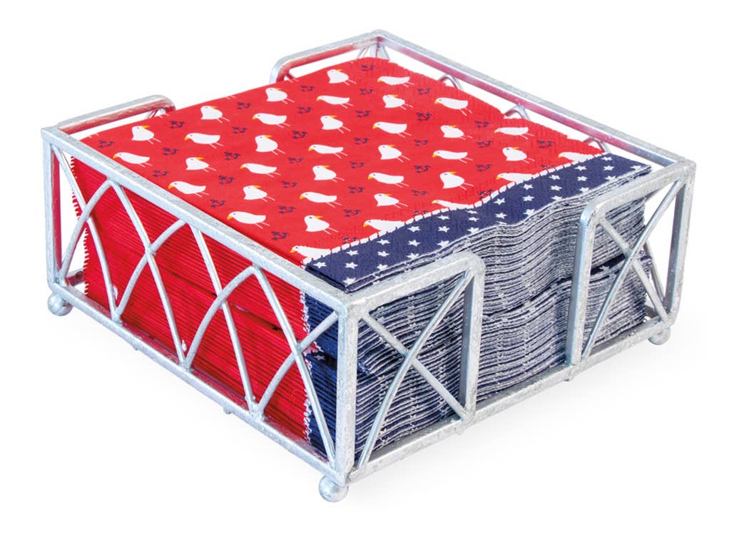 Arch Silver Leaf Cocktail Caddy - Thumbnail 2