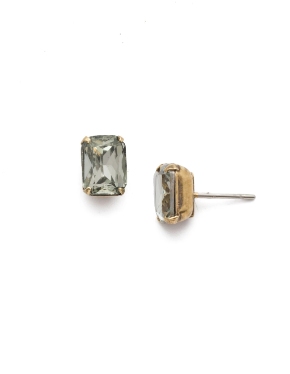 Sorrelli Mini Emerald Cut Stud Earring - Gabrielle&