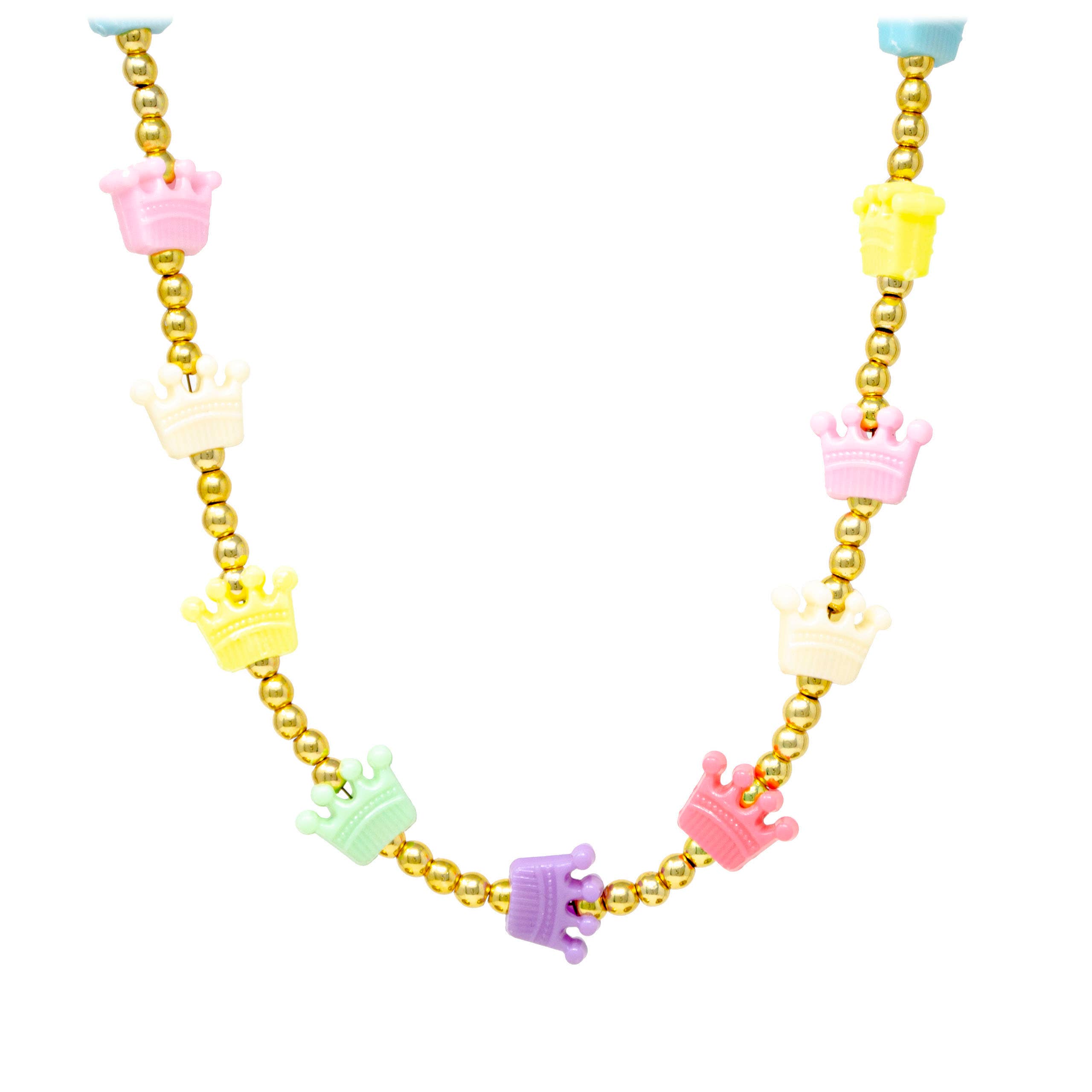 Kids Crown Bead Necklace - Gabrielle's Biloxi