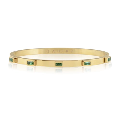 Emerald Baguette Stackable Bracelet - Gabrielle's Biloxi